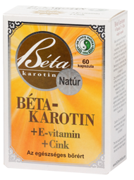 Béta-karotin + Vitamin E + Cink 60 db kapszula (Dr.Chen)